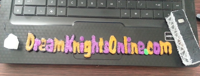 3D pen printed logo