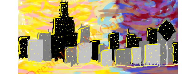 Computer drawing of Skyline